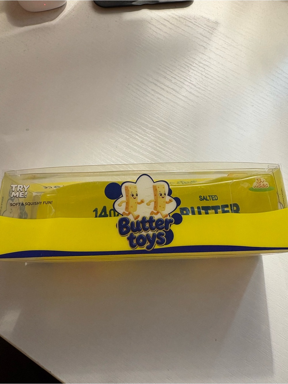 Butter Salted Butter Squishy Toy - Yellow coconut oil